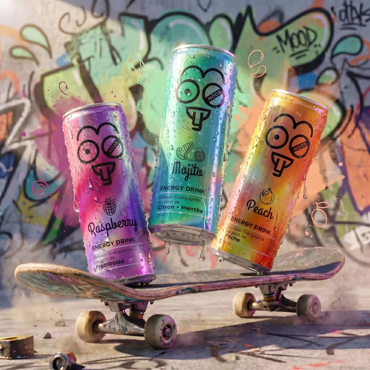 Moody projet de branding et packaging réalisé par L’Alchimiste