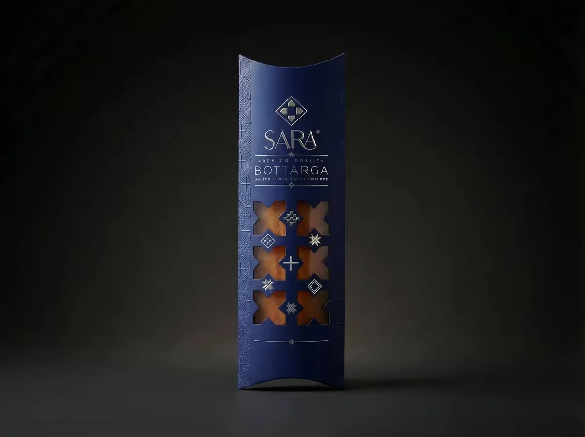 SARA Bottarga packaging premium boutargue — Window packaging